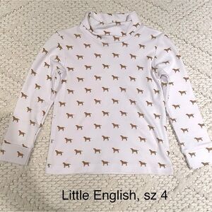 Boys Little English Dog Turtleneck, size 4